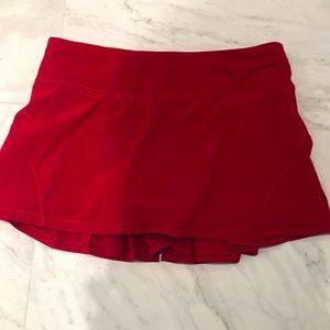 Lululemon tennis skirt cranberry color